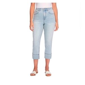 Frye Women's High-Rise Cuffed Crop Jean Stevie Wash